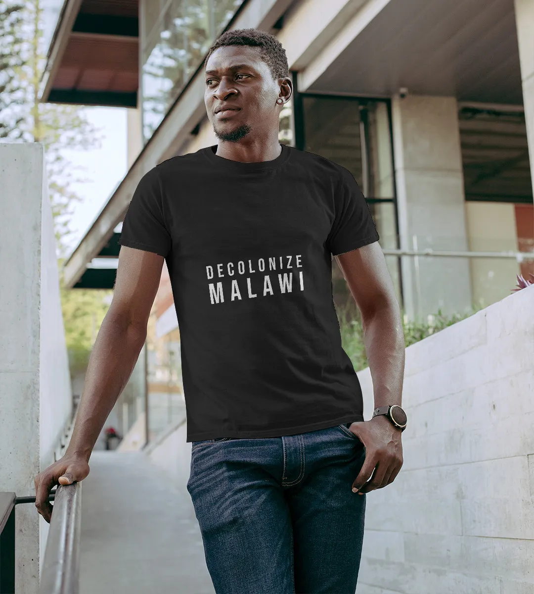 1sttheworld T-Shirt - Decolonize Malawi T-Shirt Black A35