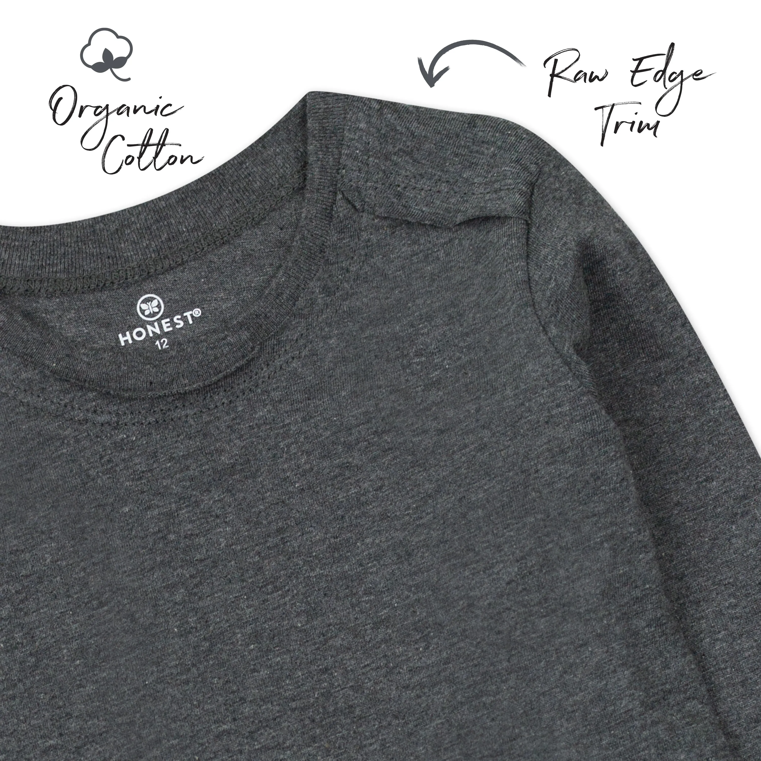 5-Pack Organic Cotton Long Sleeve T-Shirts