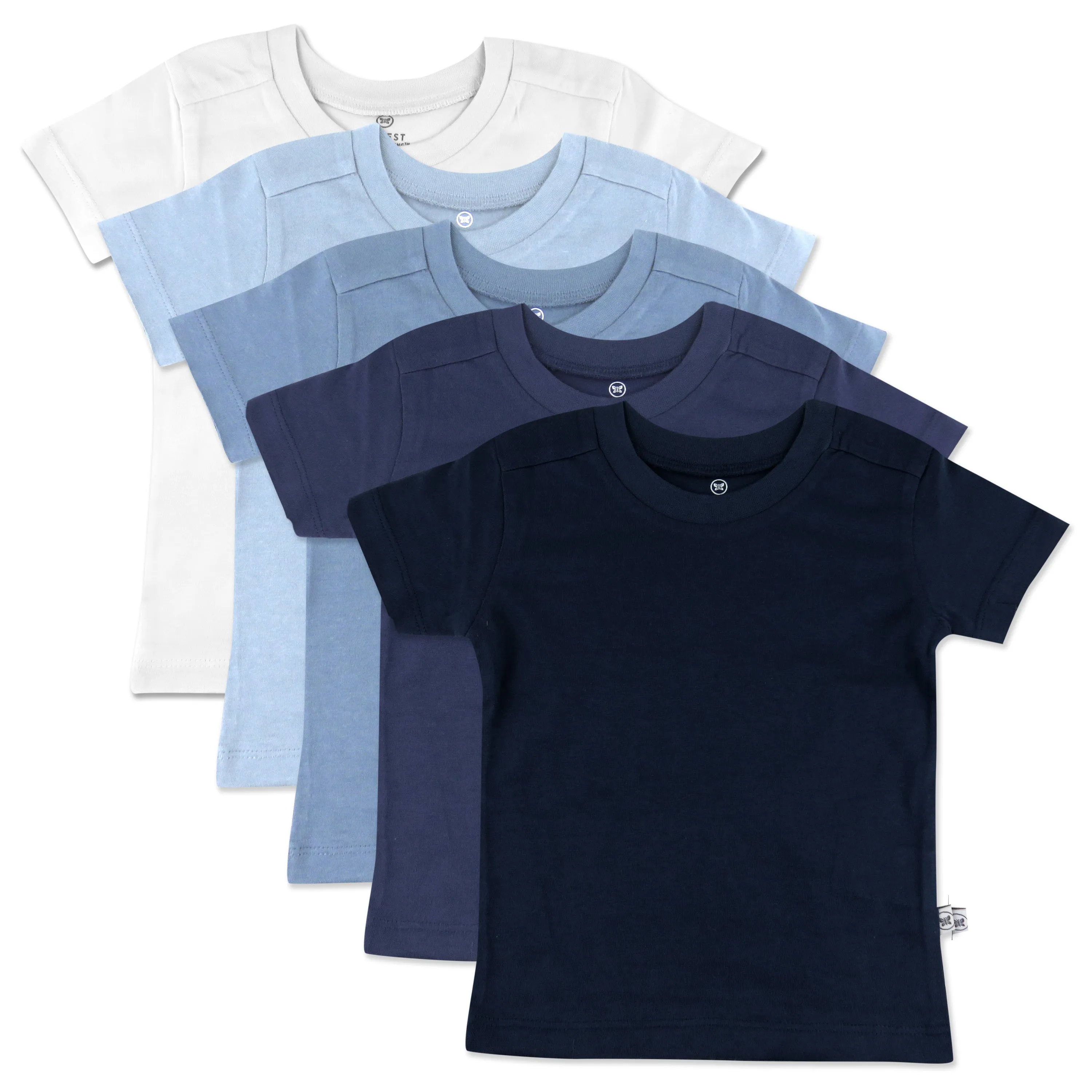 5-Pack Organic Cotton Short Sleeve T-Shirts