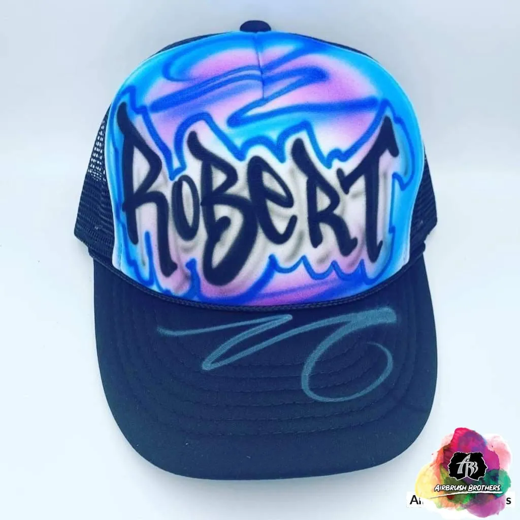 Airbrush Street Tag Hat Design