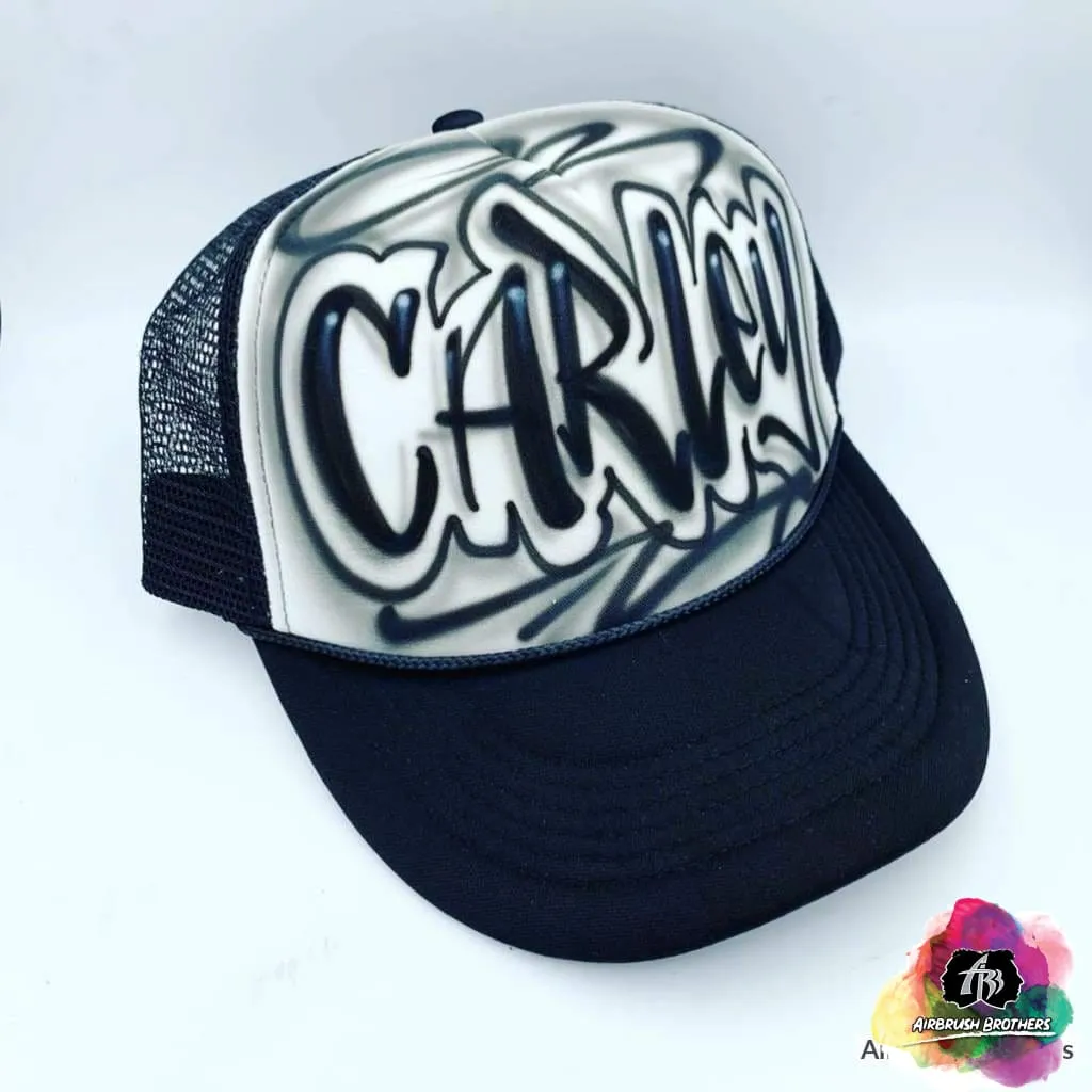 Airbrush Street Tag Hat Design