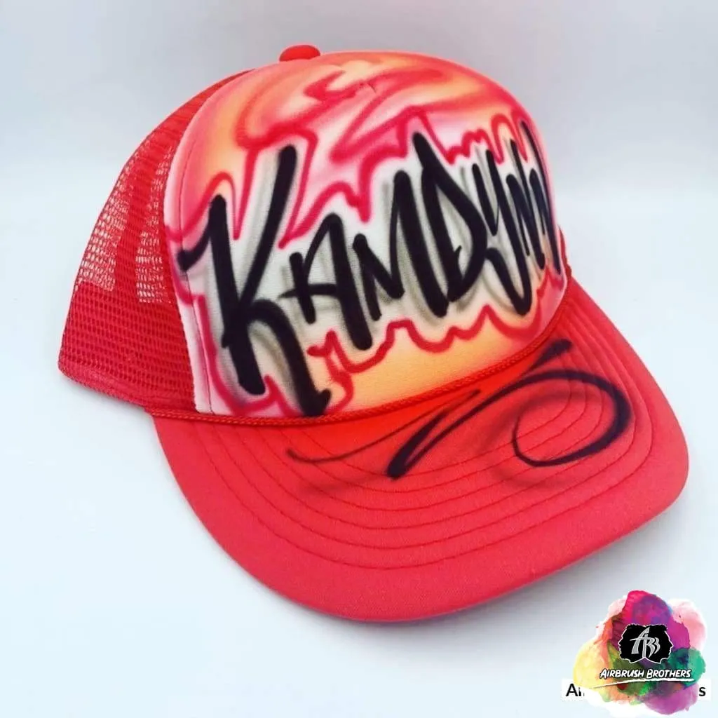 Airbrush Street Tag Hat Design