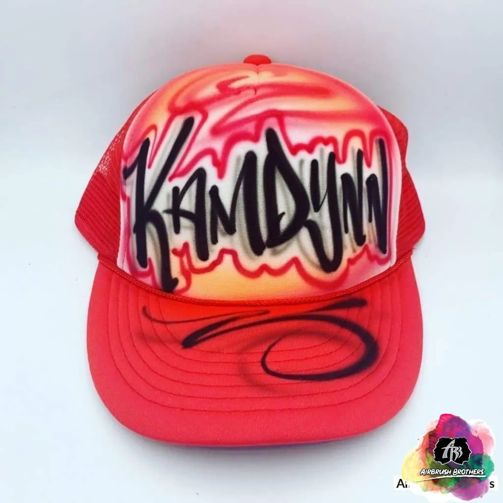 Airbrush Street Tag Hat Design