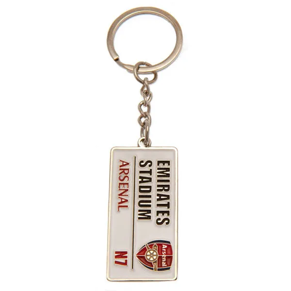 Arsenal FC Embossed Street Sign Keyring