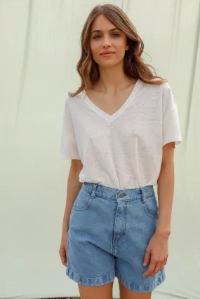 BASIC LINEN TSHIRT