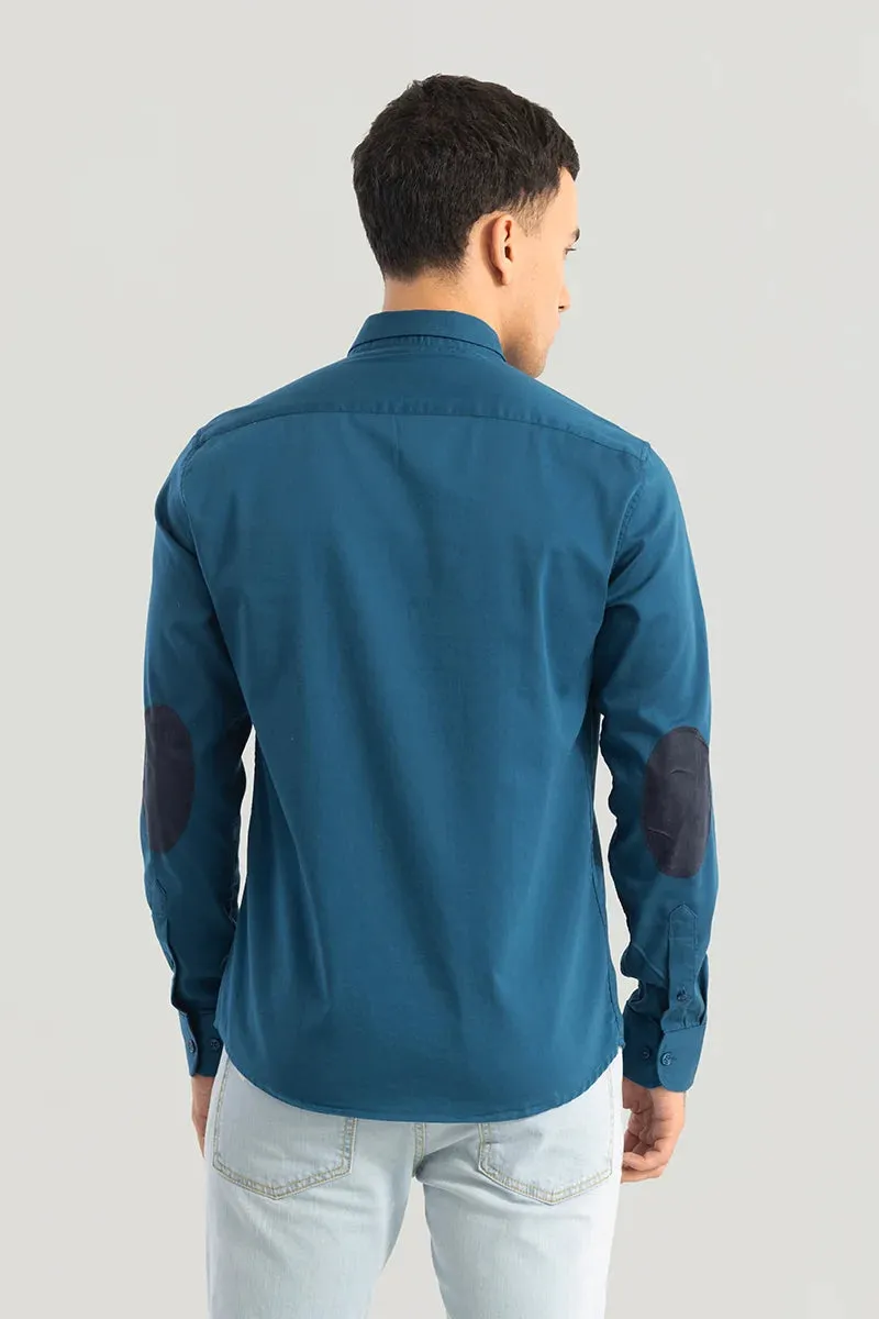 Benoit Teal Plain Shirts