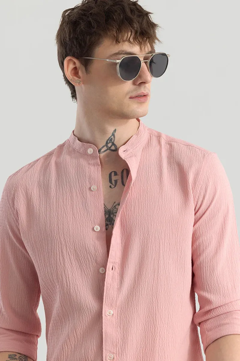 Berit Pink Textured Shirts