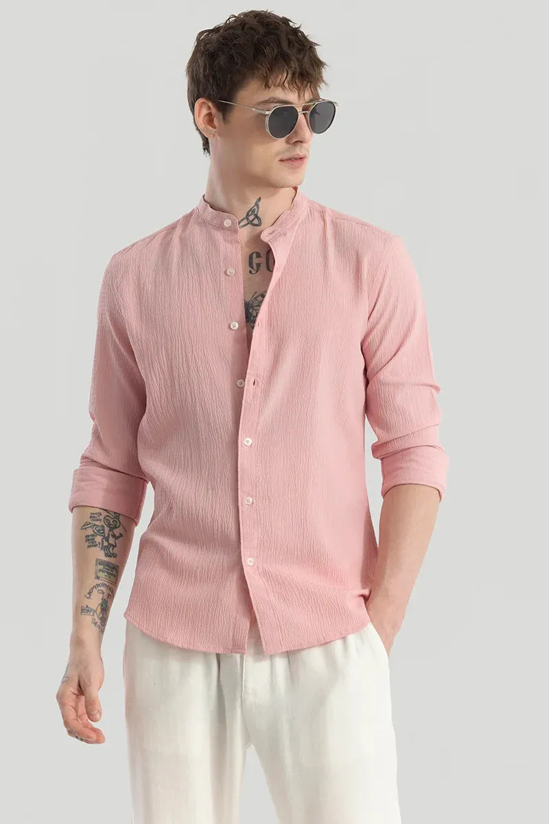 Berit Pink Textured Shirts