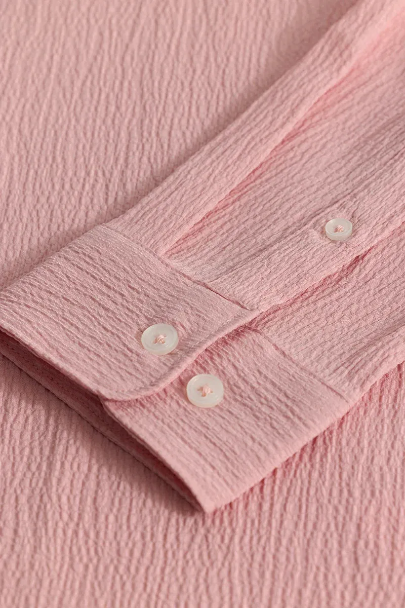 Berit Pink Textured Shirts