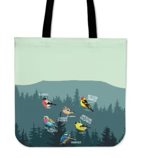 Bird Watching Linen Tote