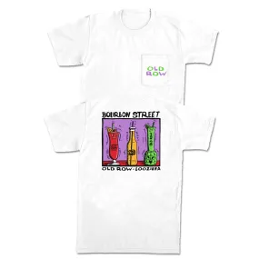 Bourbon Street Drinks Pocket Tee