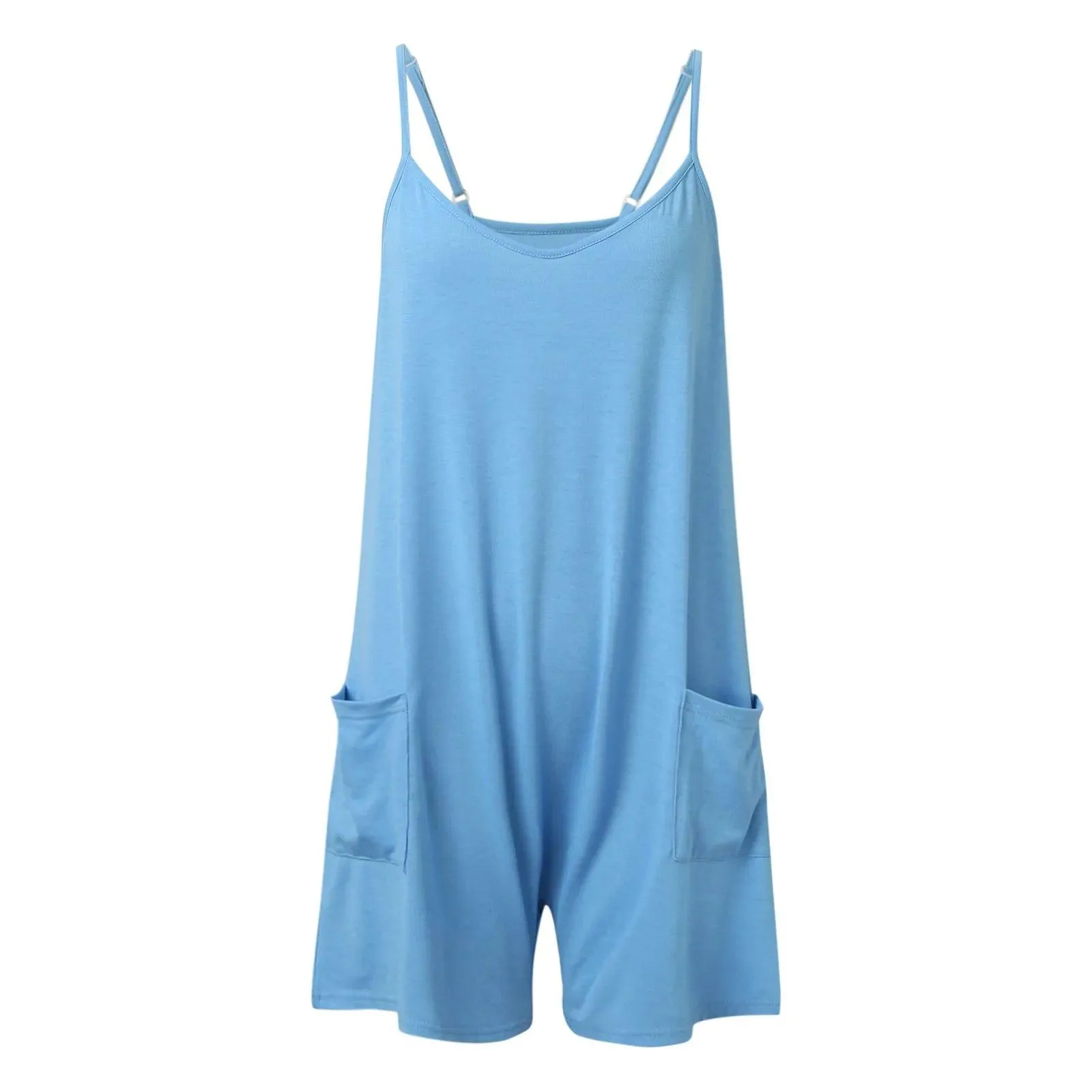 BREEZY BABY BLUE ROMPER