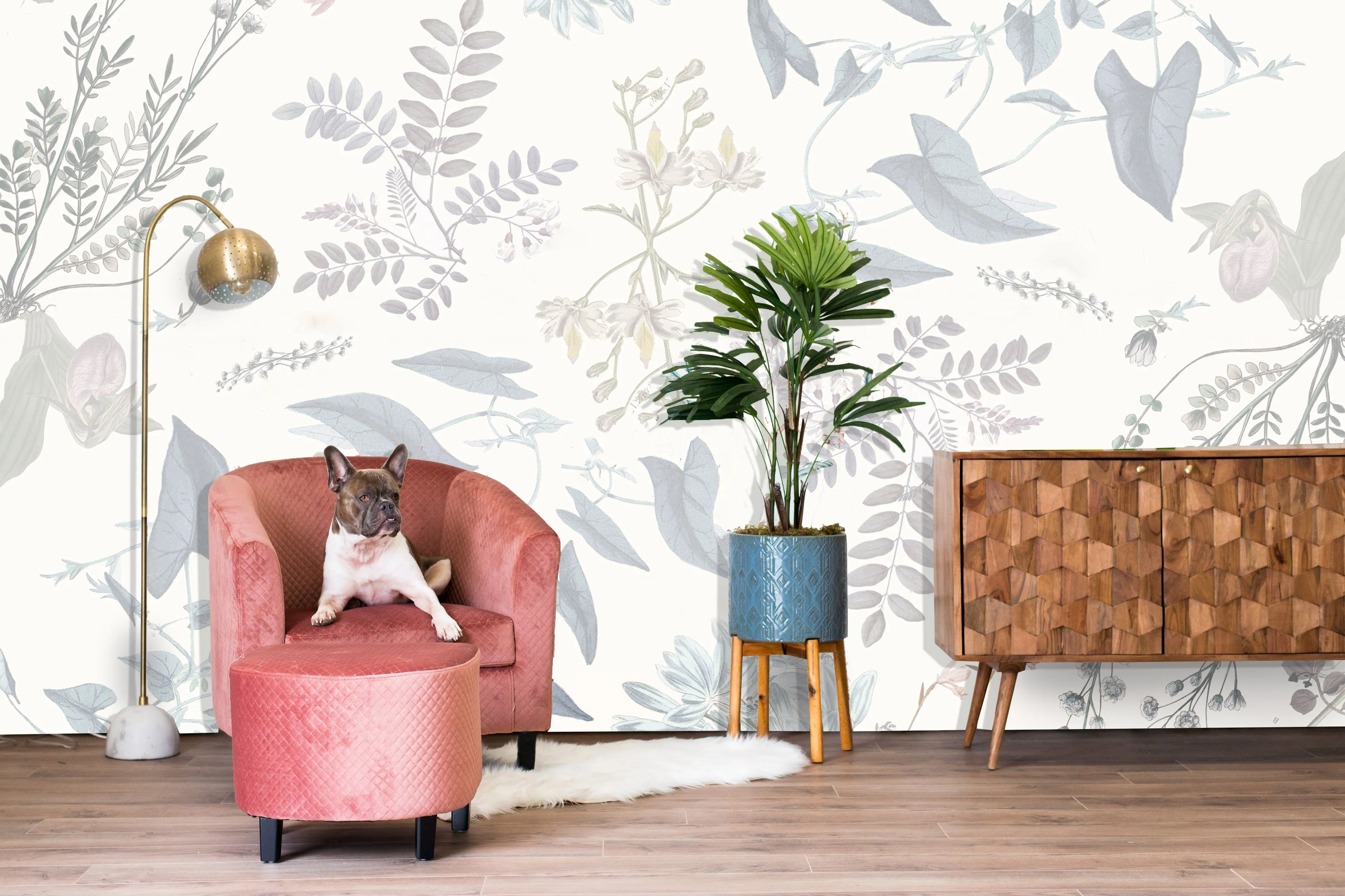 Breezy Botanical Wallpaper Mural