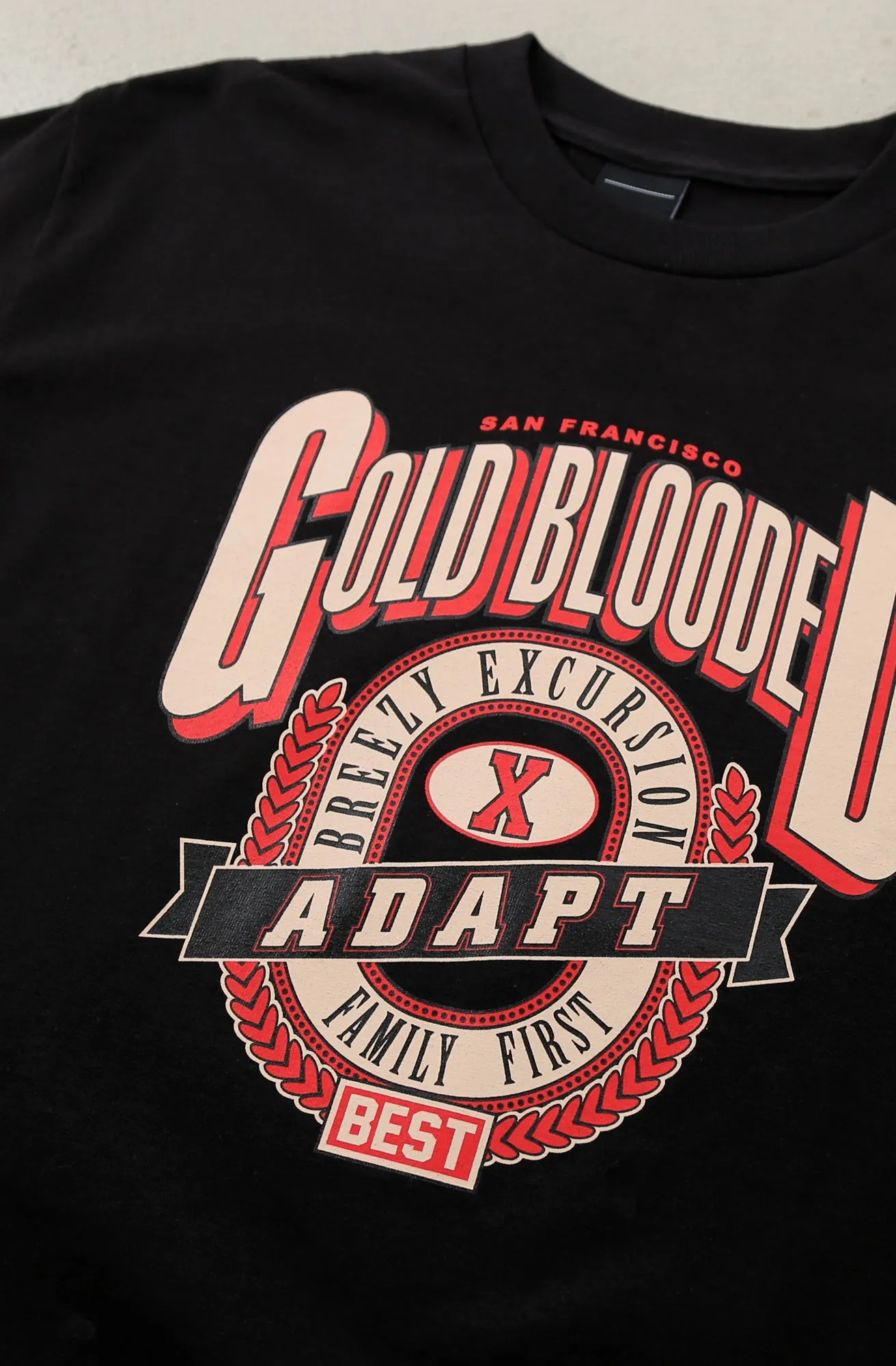 Breezy Excursion X Adapt :: Gold Blooded Breezy (Men's Black Tee)