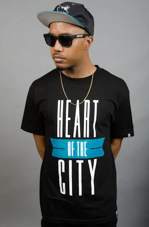 Breezy Excursion X Adapt :: Heart of the City (Men's Black/Teal Tee)