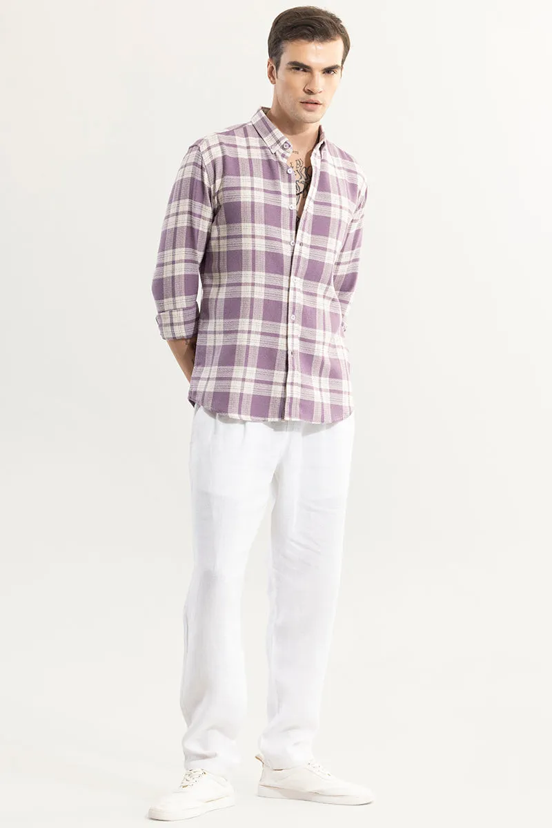 Breezy Lavender Checks Shirt