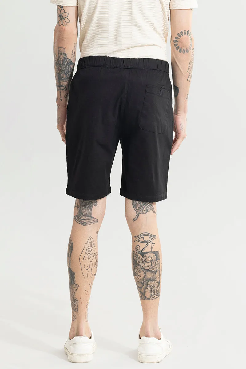 Brocky Black Linen Shorts