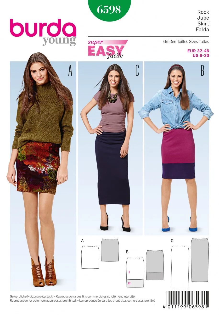 Burda Skirts 6598