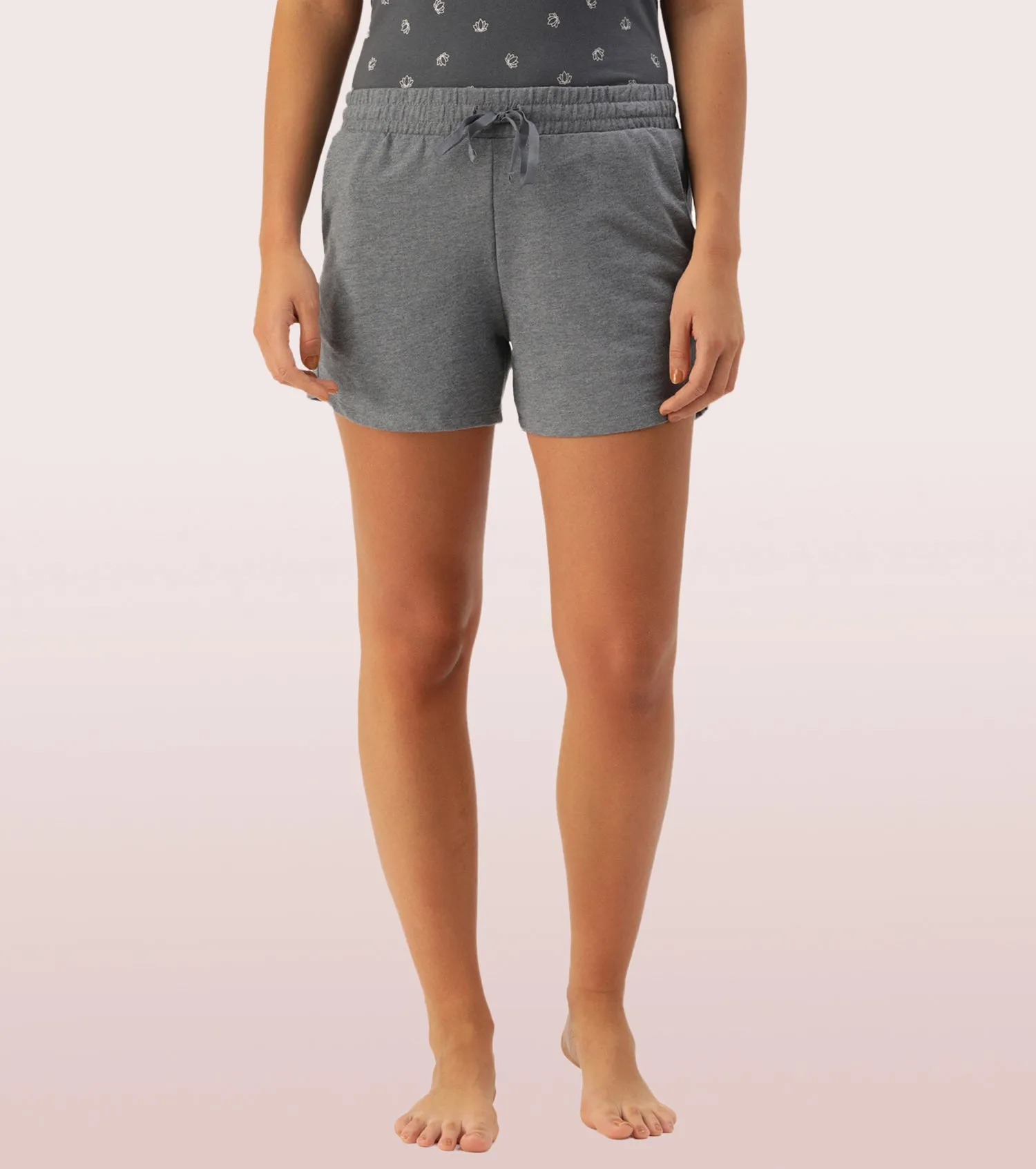 Comfy Shorts | Terry Shorts With Adjustable Waistband & Pockets