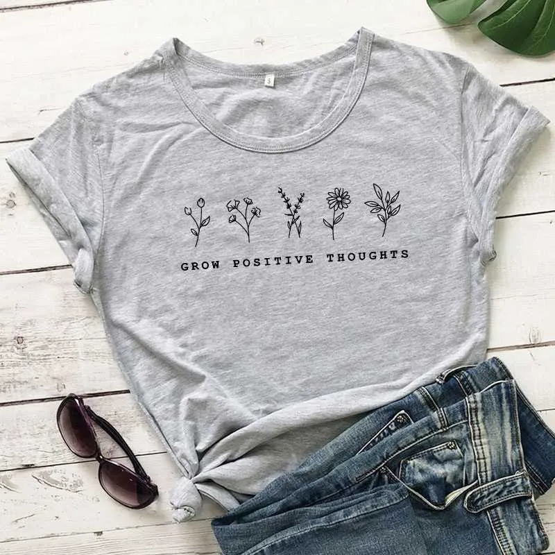 Cute Graphic Words Printed Tee Shirts