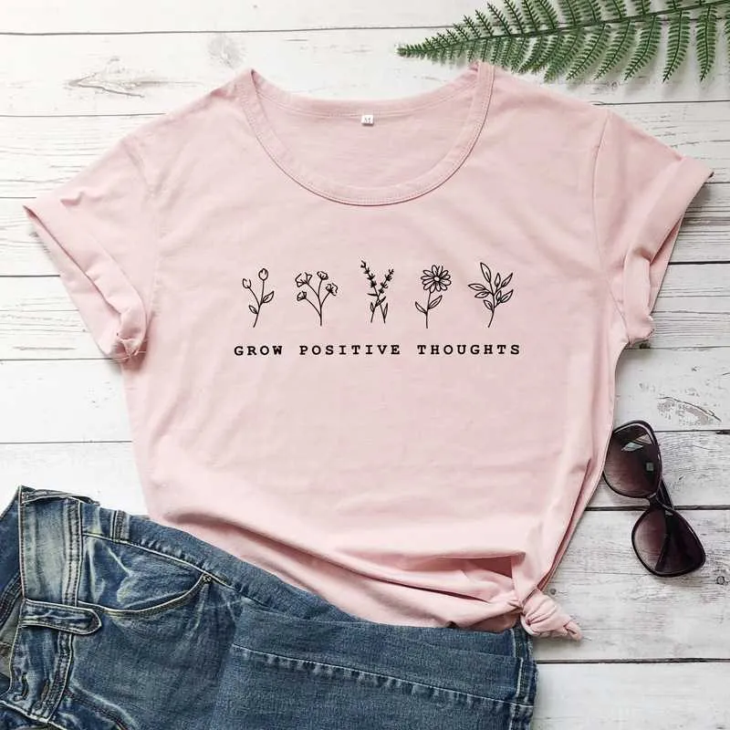 Cute Graphic Words Printed Tee Shirts