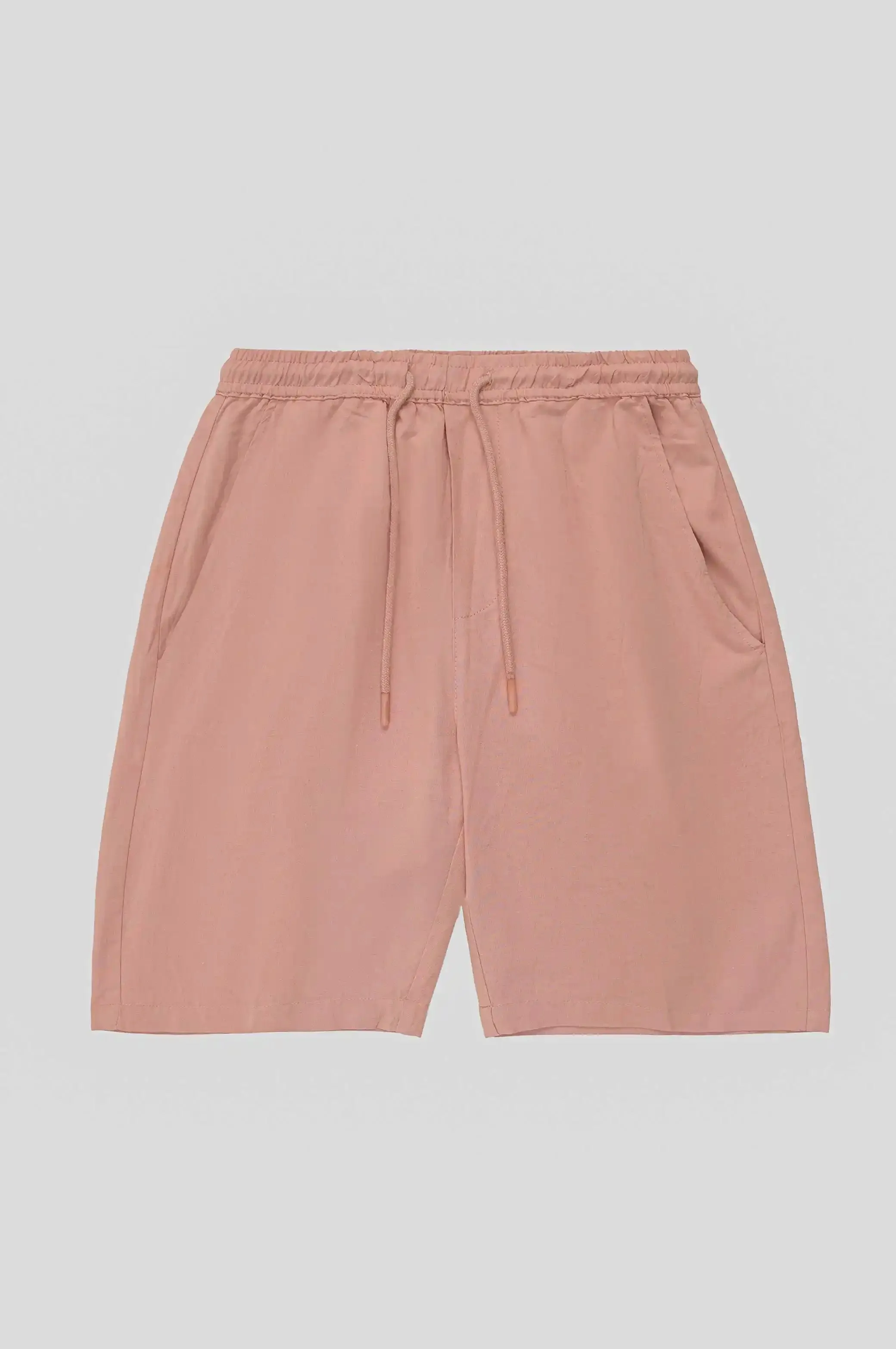 DRAWSTRING LINEN SHORTS