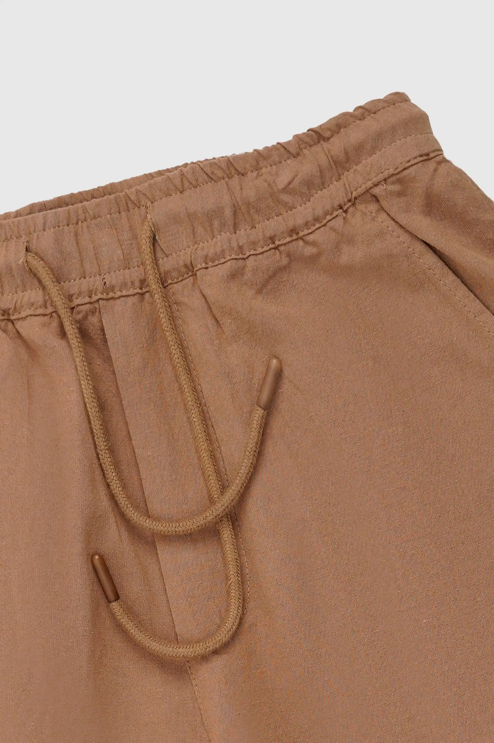 DRAWSTRING LINEN SHORTS