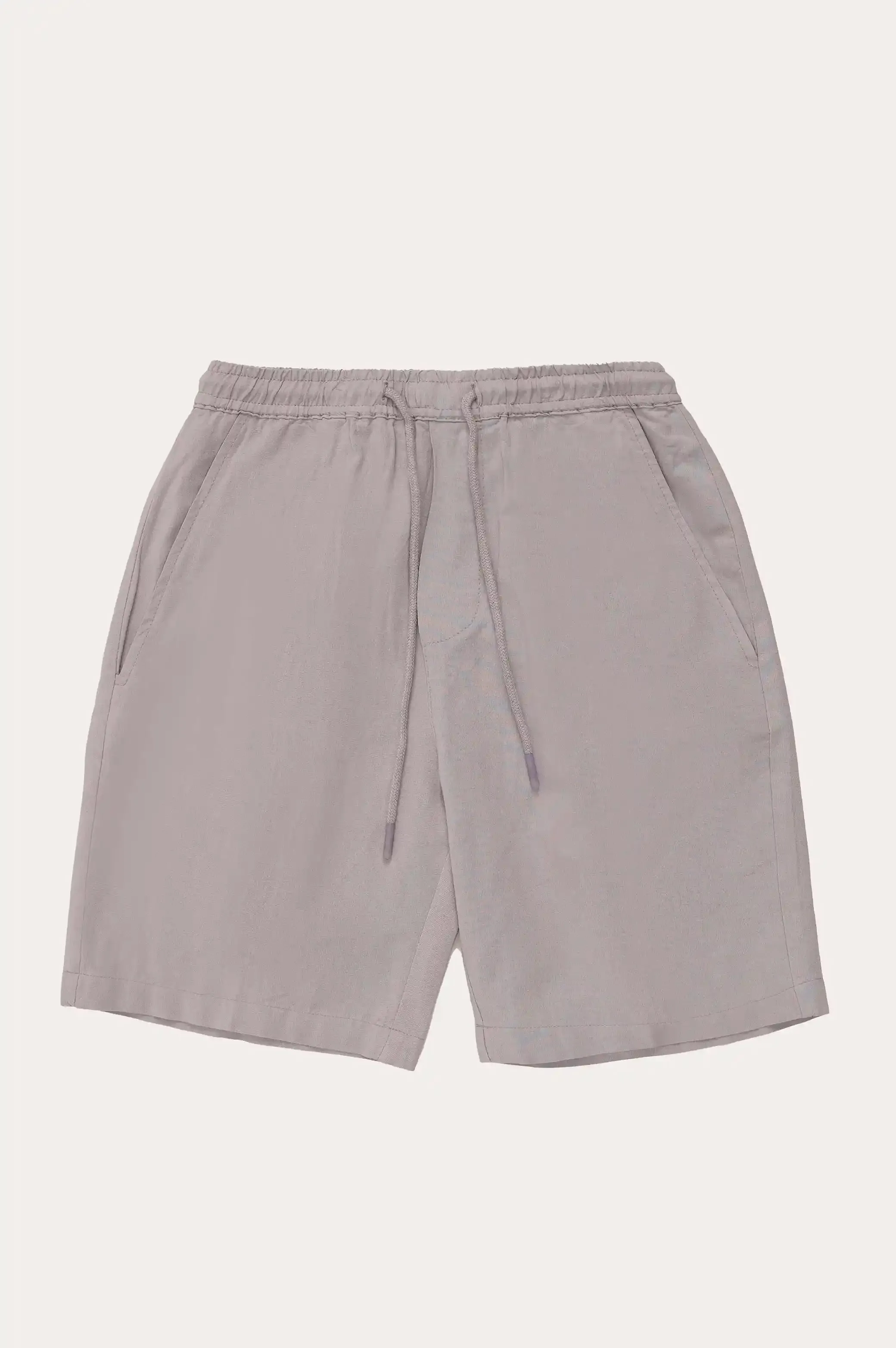 DRAWSTRING LINEN SHORTS