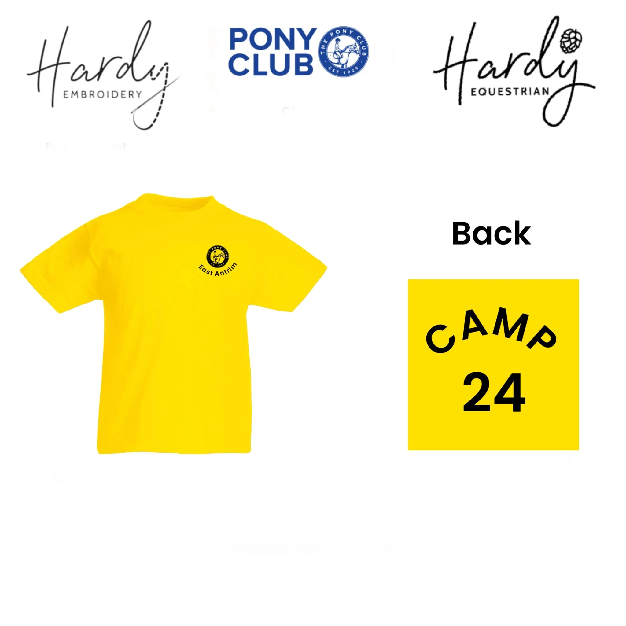 East Antrim Pony Club Camp T-shirts 2024