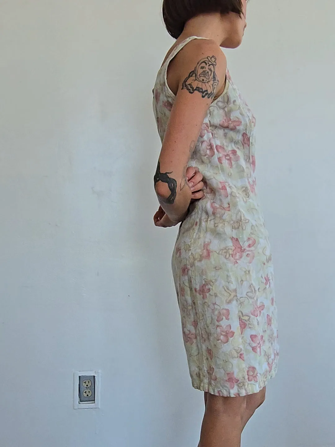 Floral Linen Sundress (S)