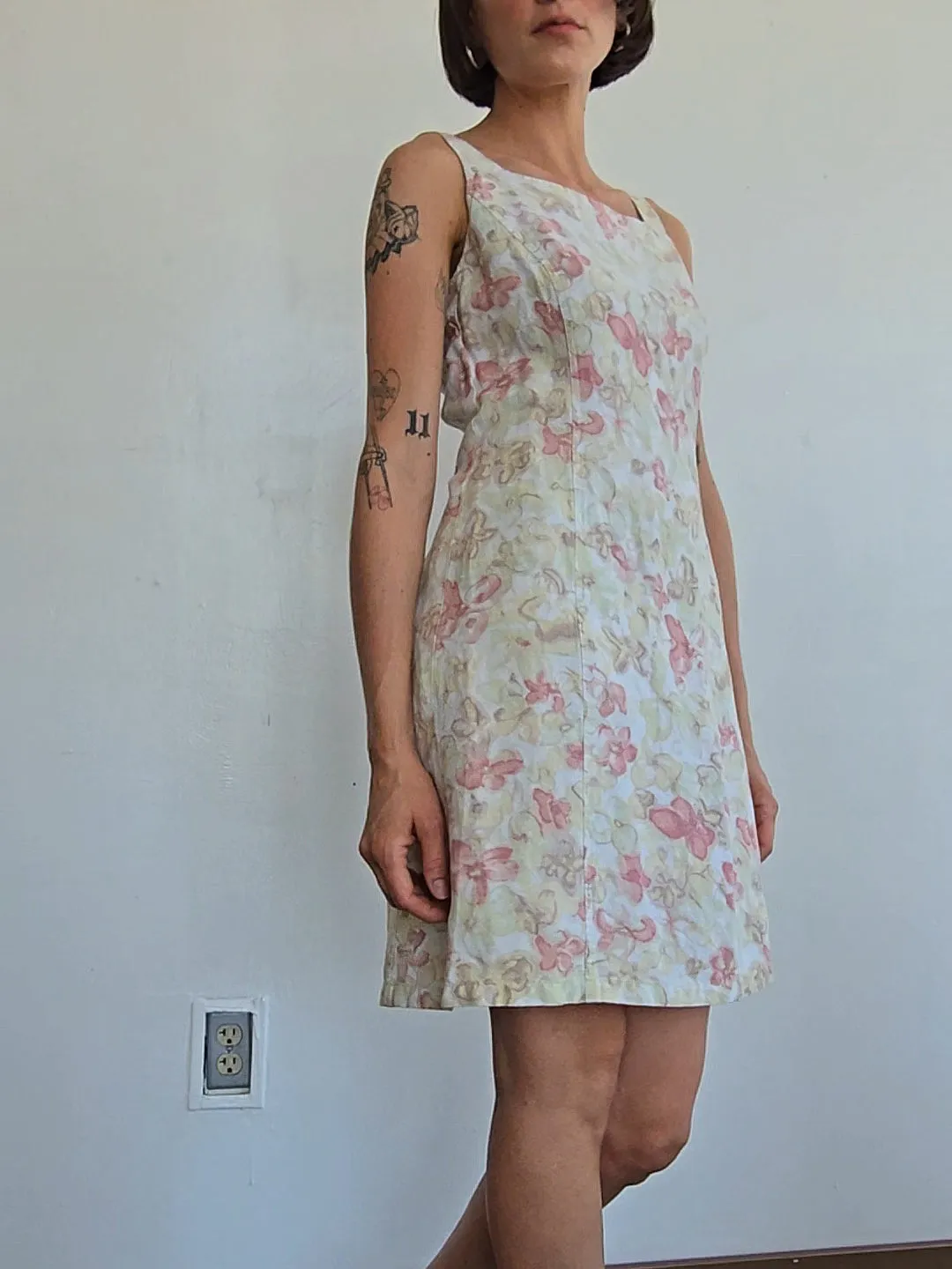 Floral Linen Sundress (S)