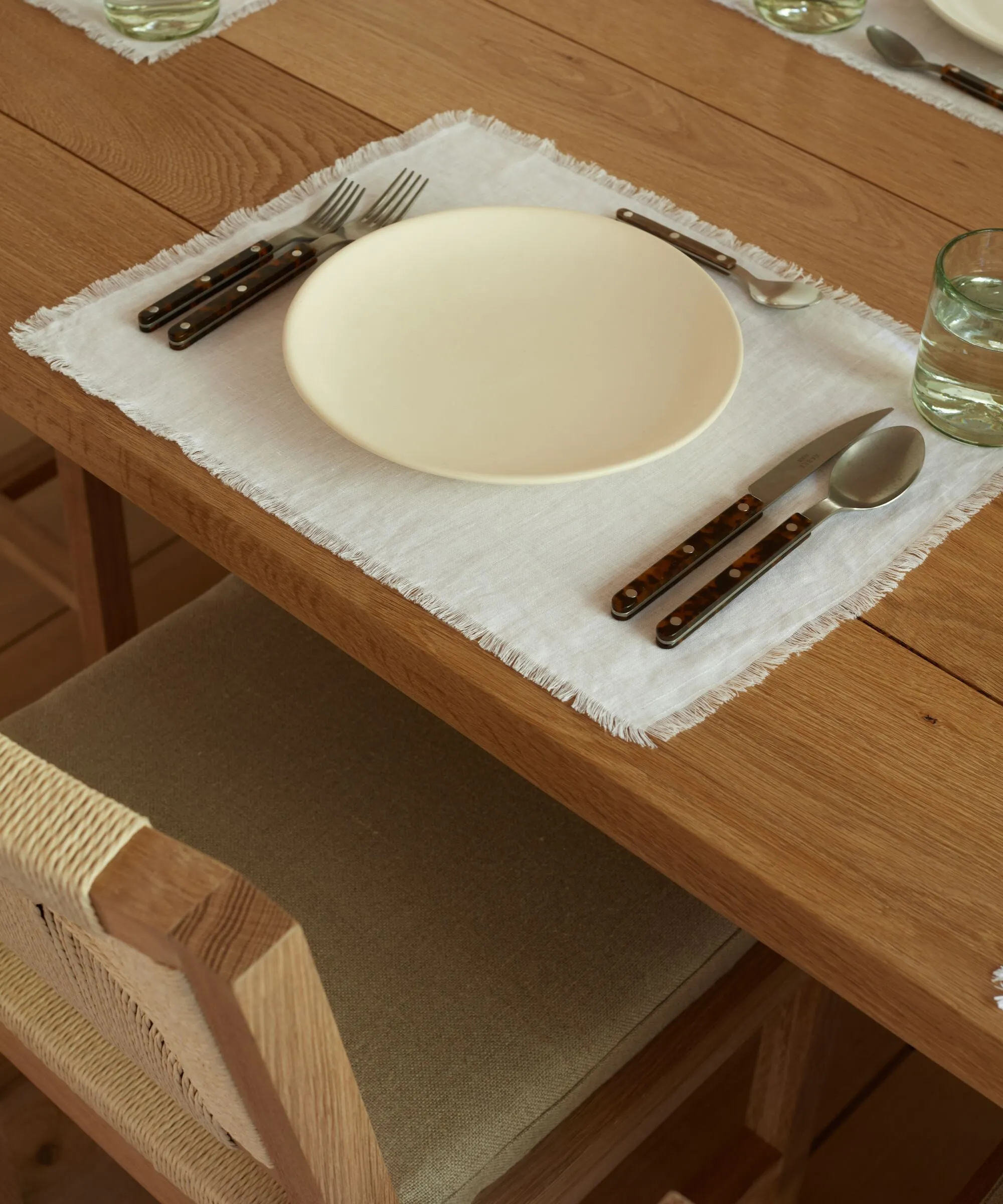 Frayed Linen Placemat