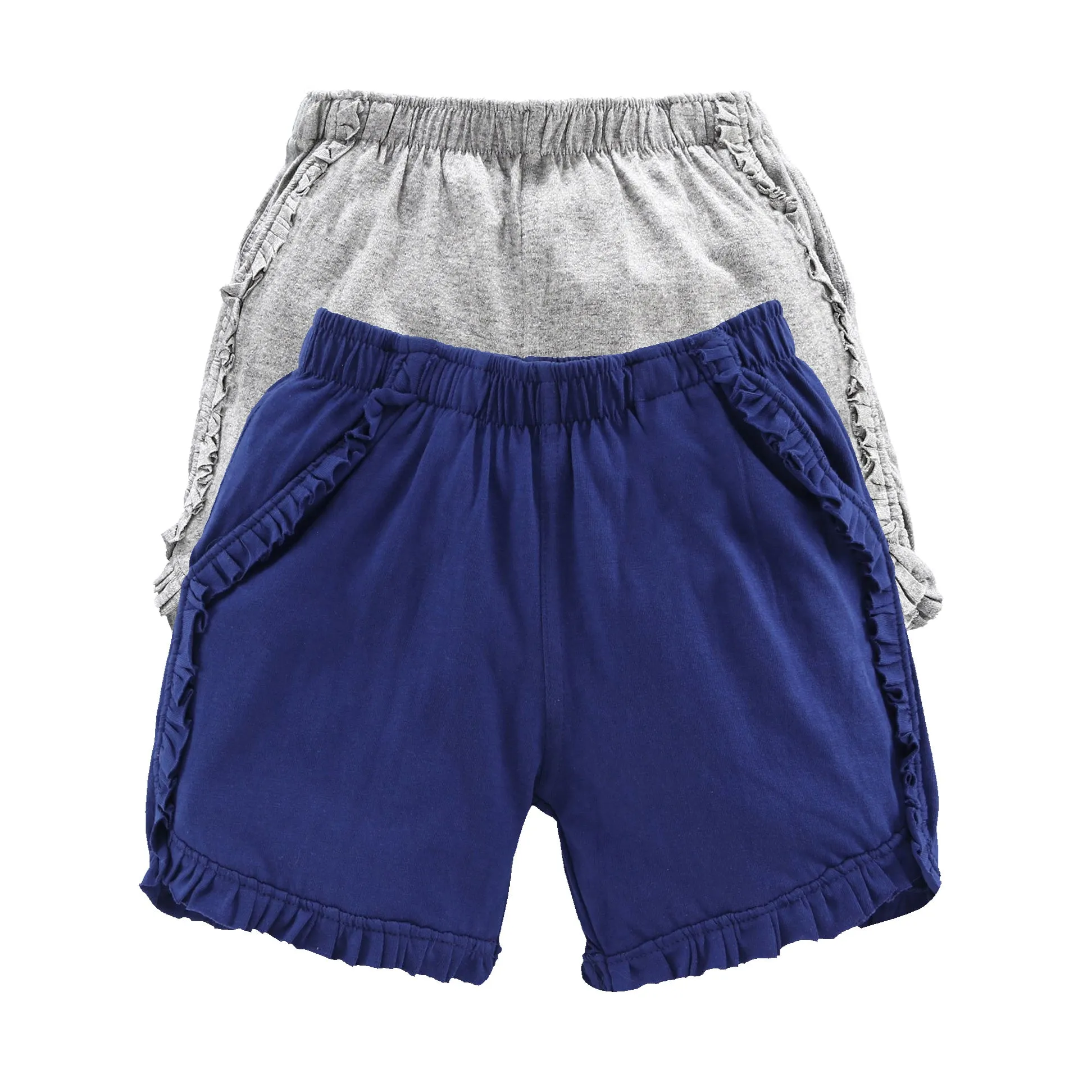 Girls Cotton Hot Shorts-Pack of 2