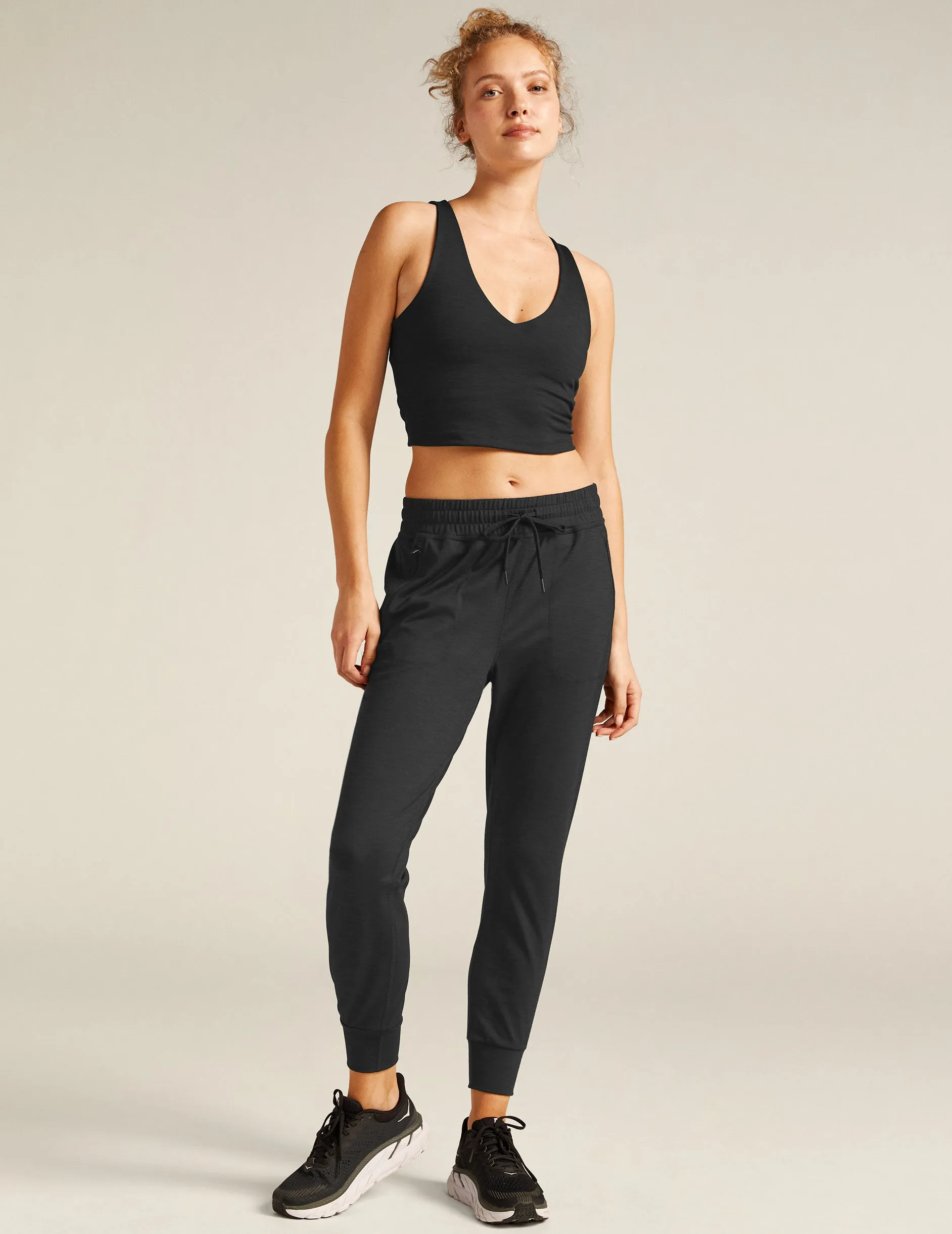 Heather Rib Street Jogger