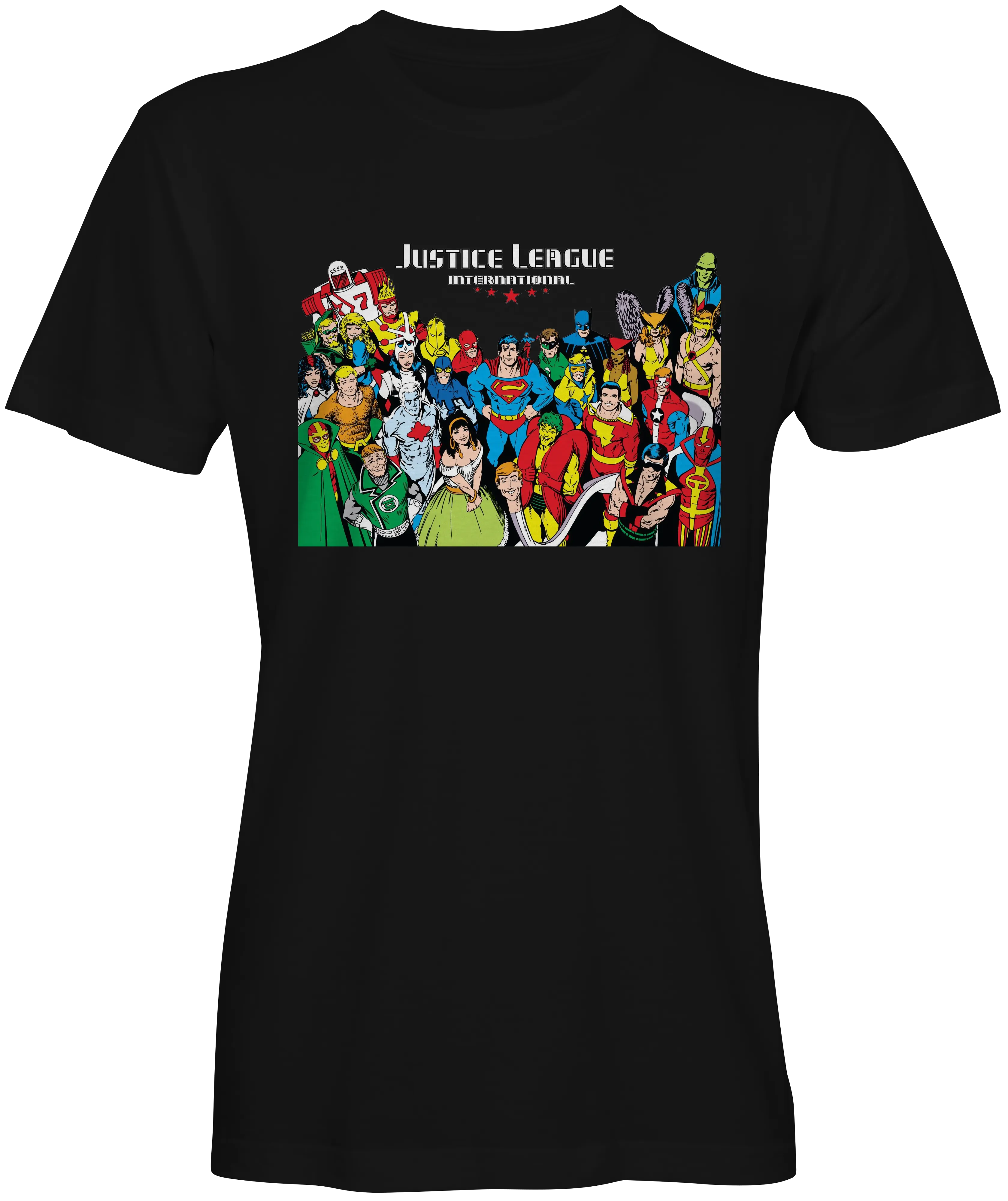 Justice League International Super Hero T-shirts