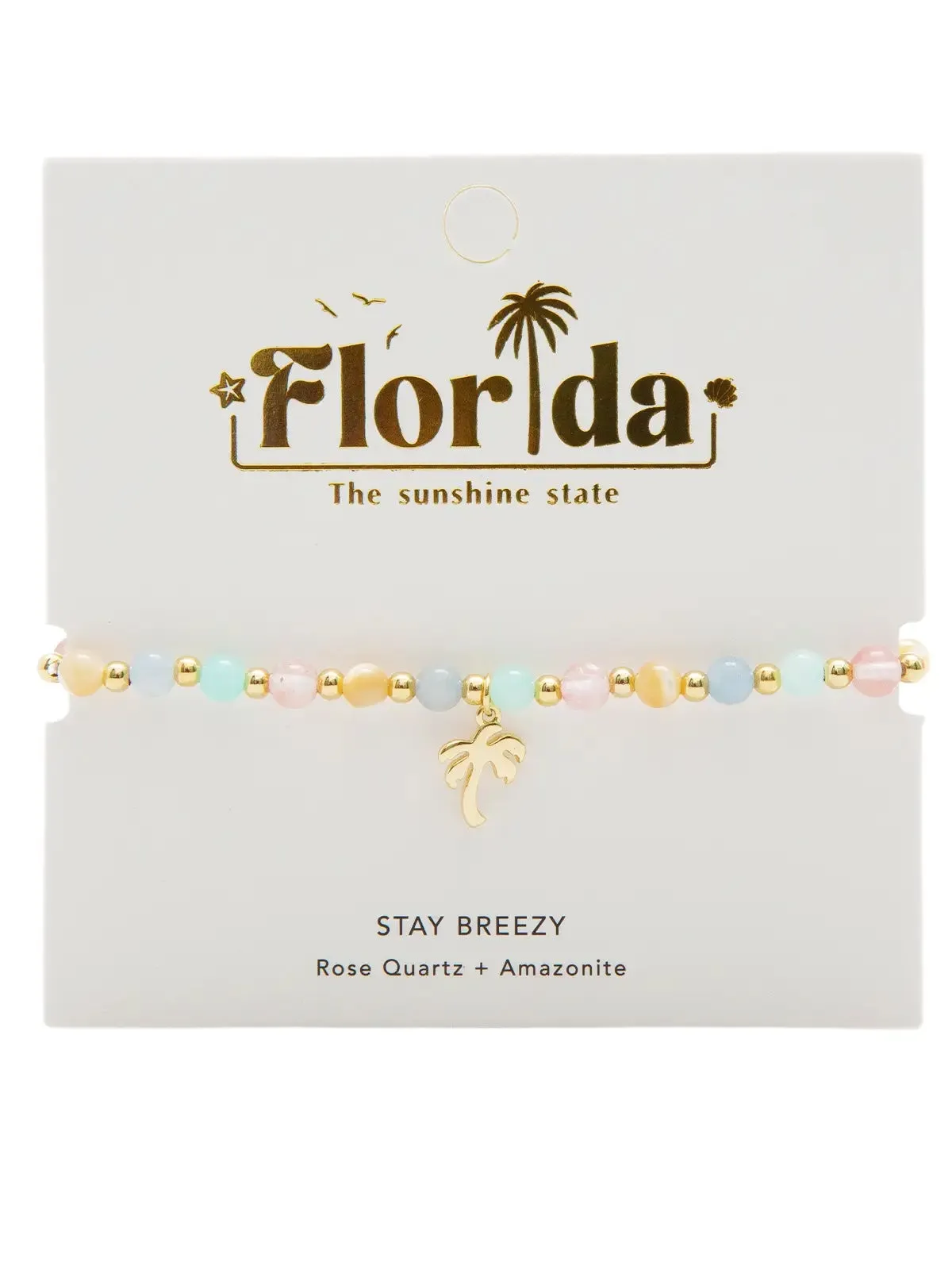 Lotus & Luna Stay Breezy Florida Charm Bracelet