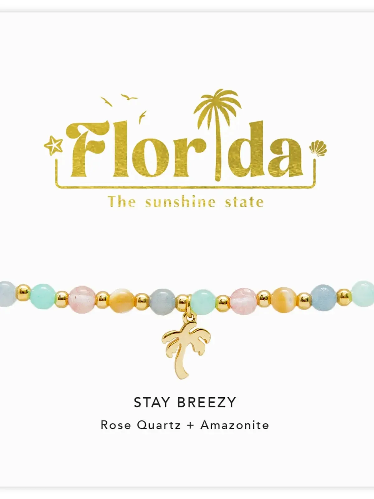 Lotus & Luna Stay Breezy Florida Charm Bracelet