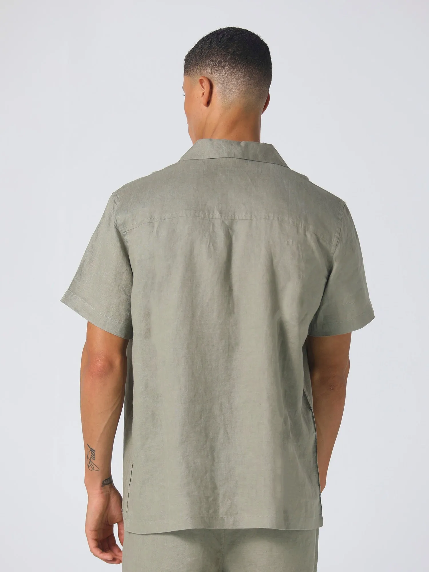 Lucca Khaki Linen Shirt