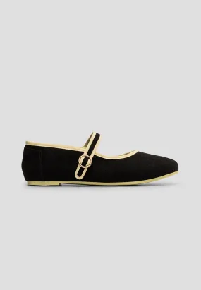 MARY JANE LINEN BLACK