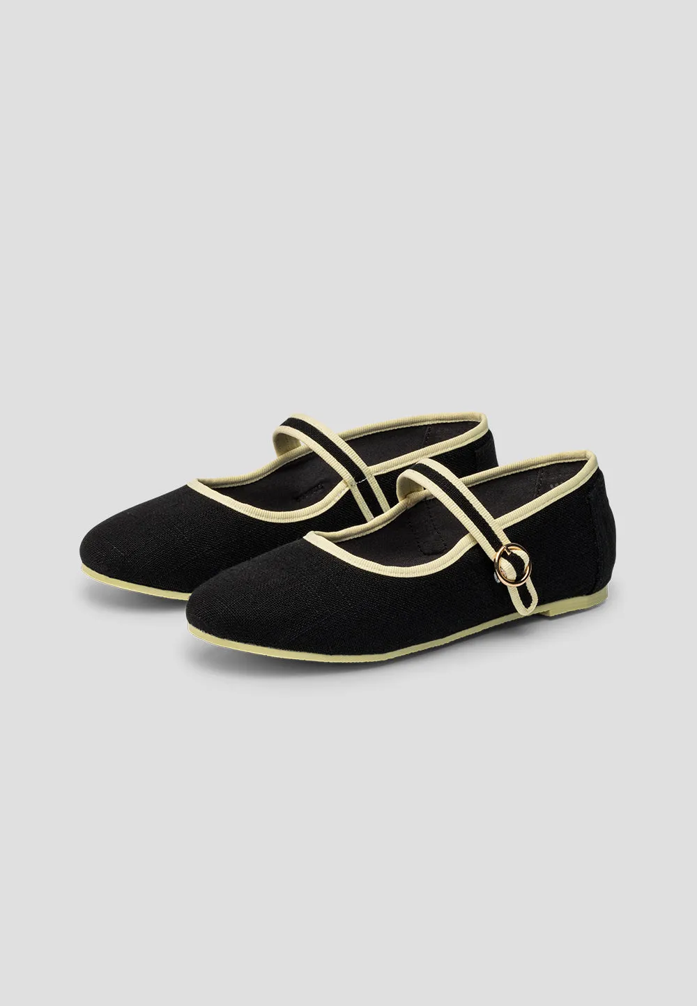 MARY JANE LINEN BLACK