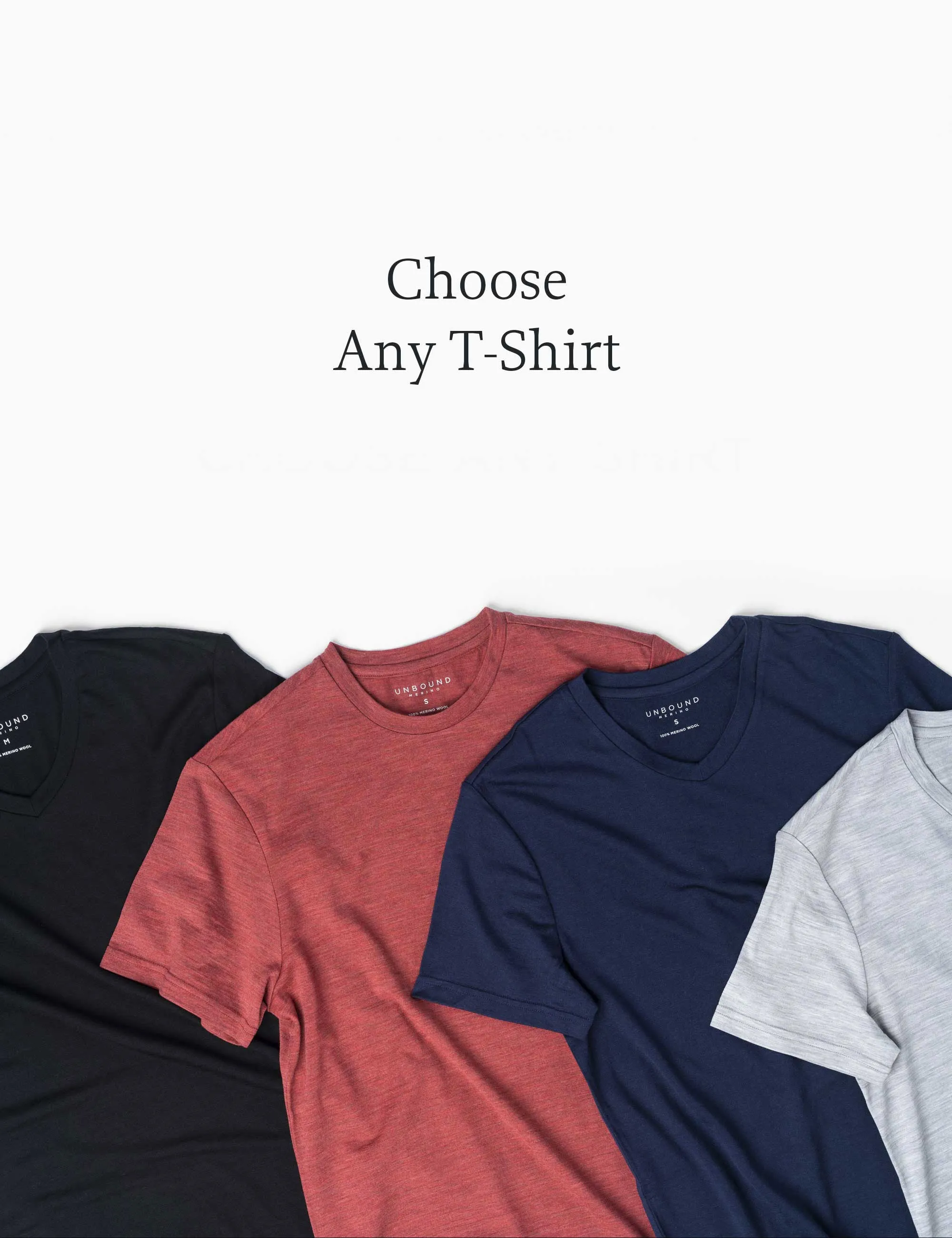 Men's 5 Pack // Merino T-Shirts