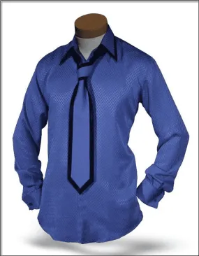 Men's Silk Shirts, SJ Blue - Fashion-Dress Shirt