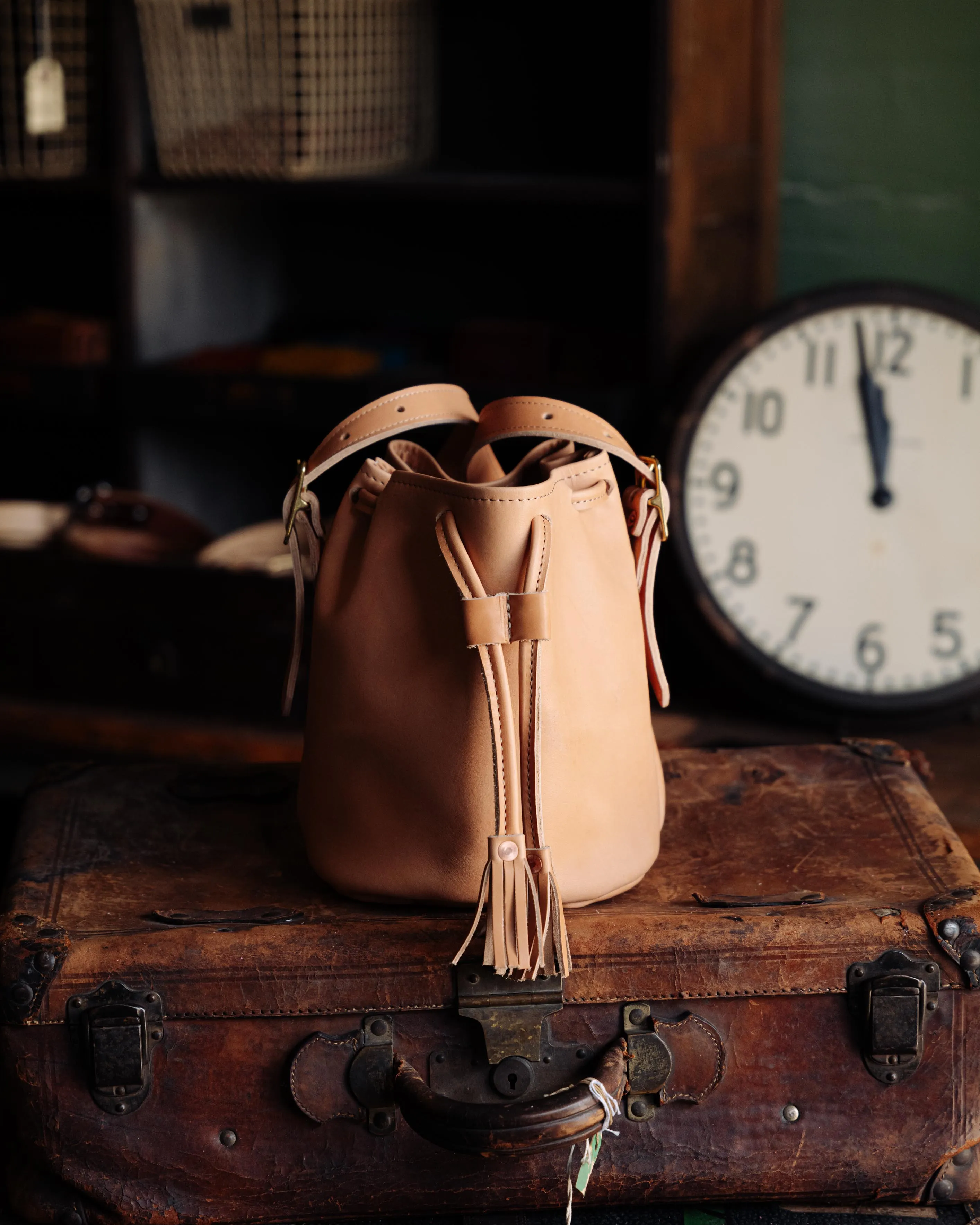 Natural Essex Bucket Bag