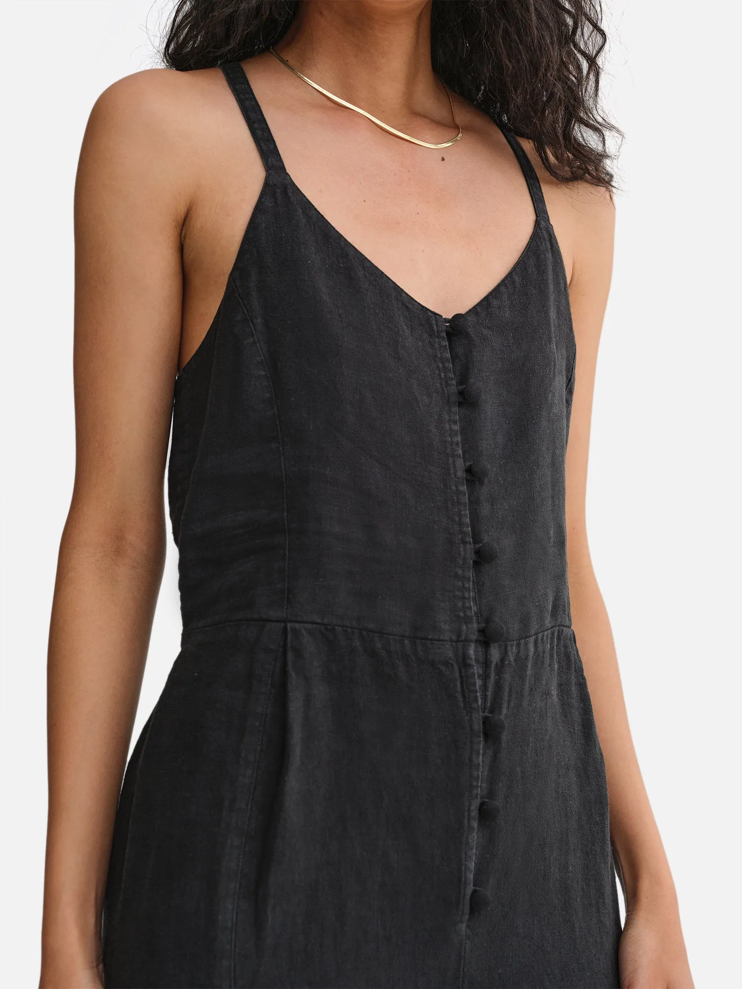 Organic Linen Tank Jumpsuit