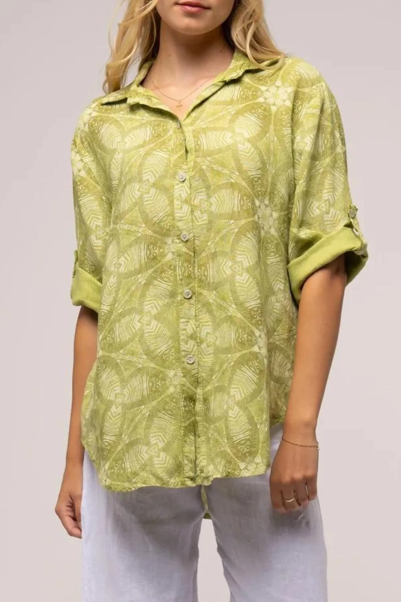 Palm Linen Shirt