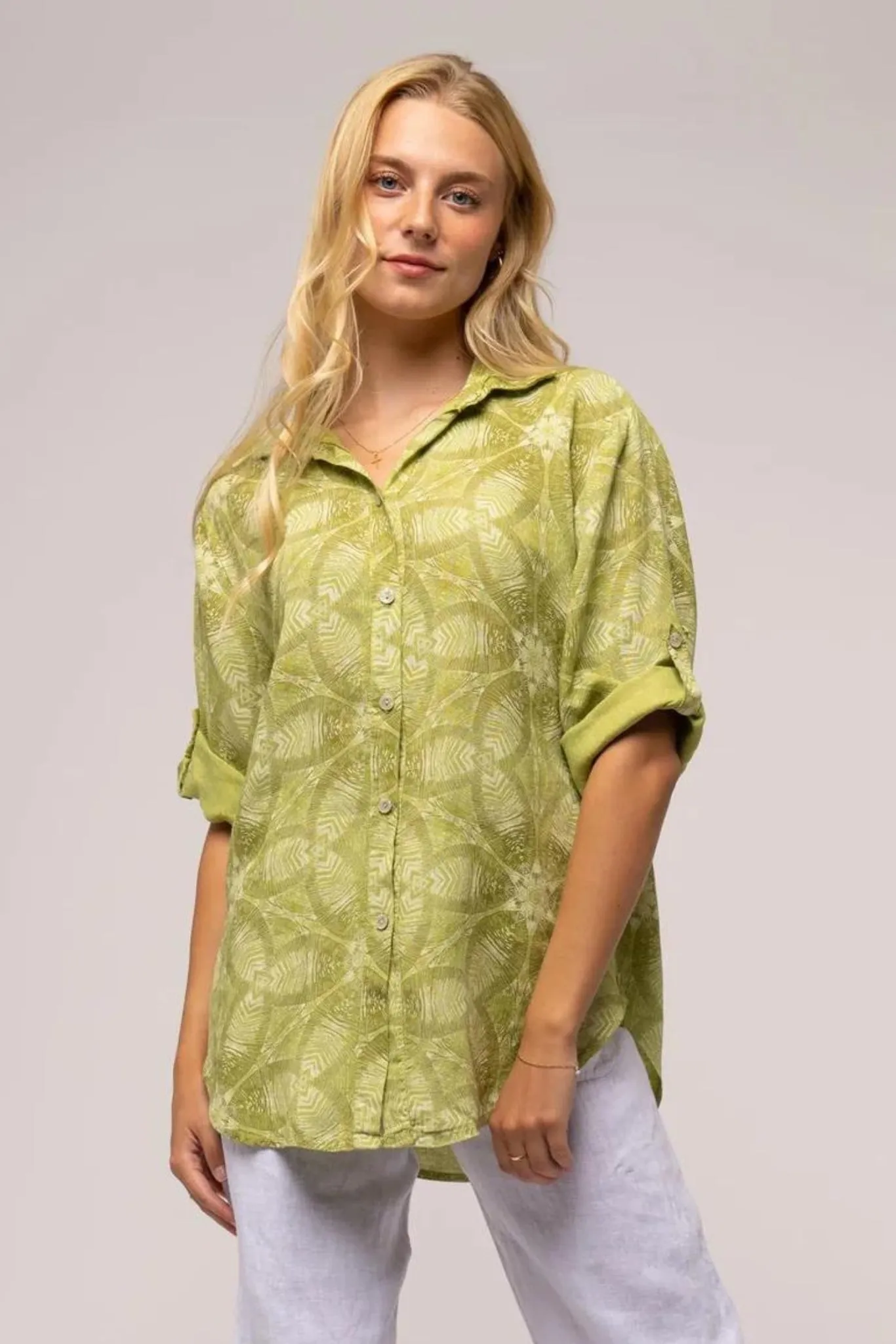 Palm Linen Shirt