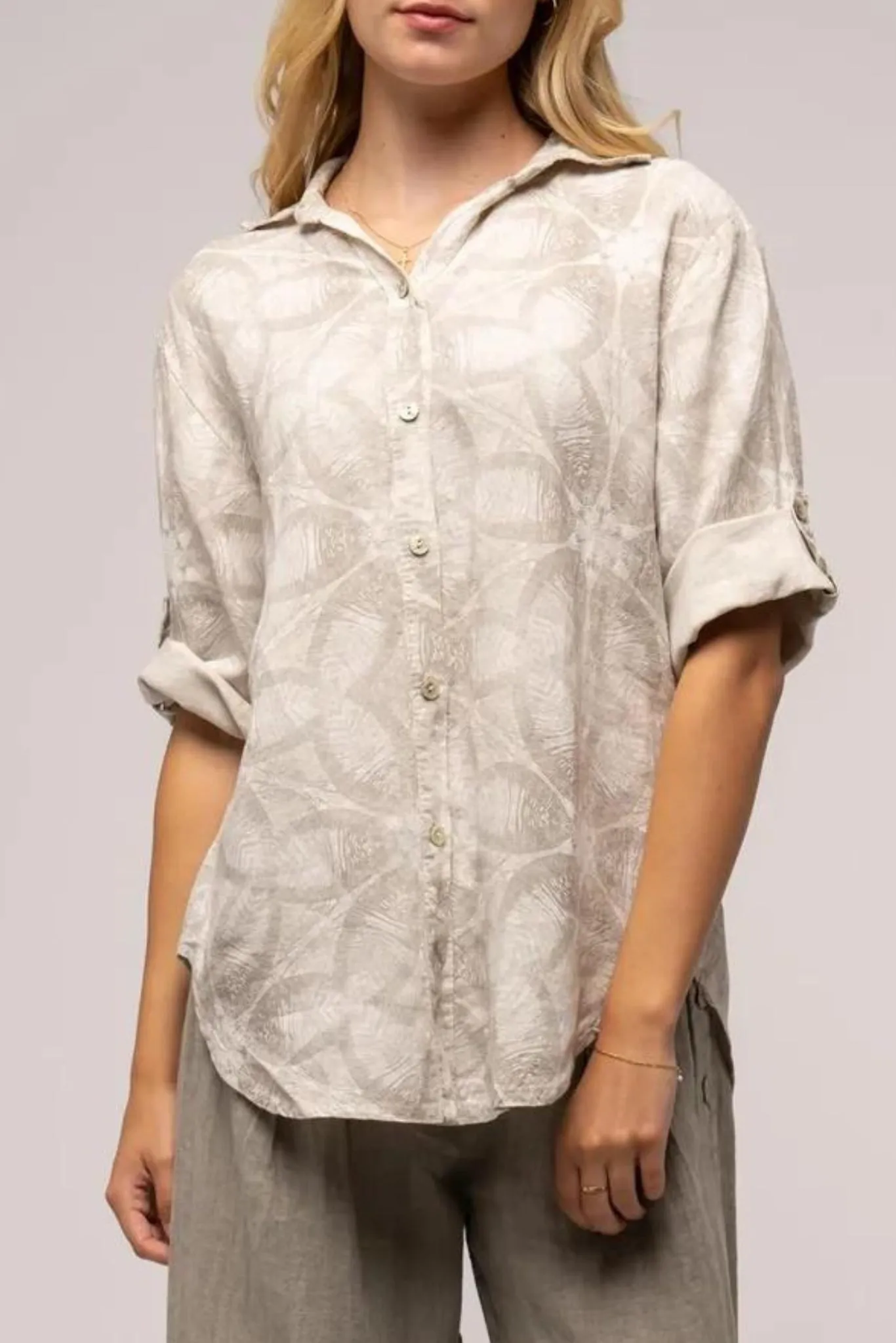 Palm Linen Shirt