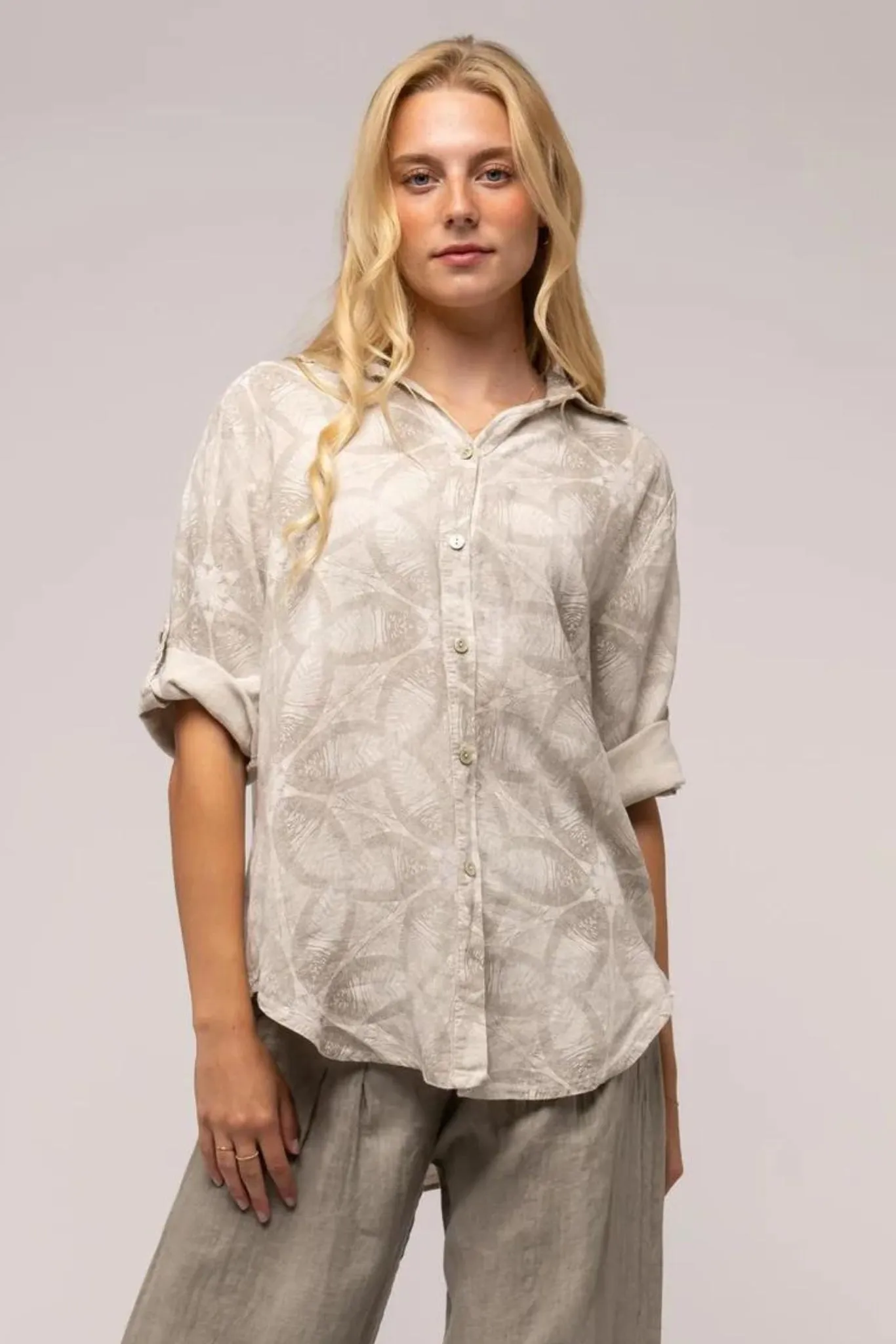 Palm Linen Shirt