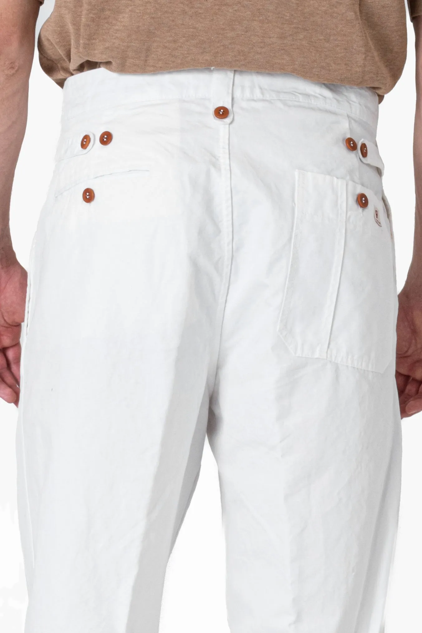 PANTALONE NONNO STREET BIANCO