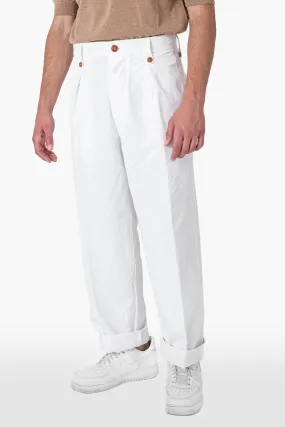 PANTALONE NONNO STREET BIANCO